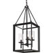 Smyth 3 Light 12 inch Matte Black Pendant Ceiling Light in Clear Glass